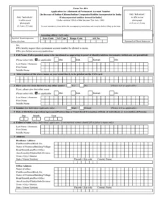 PAN APPLICATION FORM
