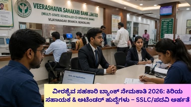 Veerashaiva Cooperative Bank Recruitment 2026